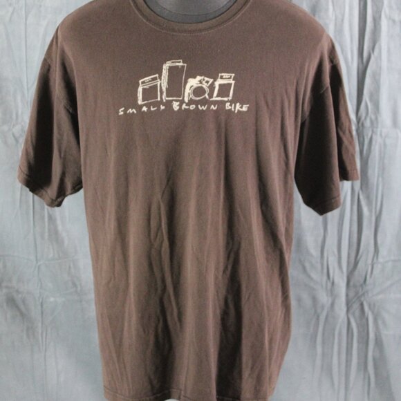 Band Shirt - Small Brown Bike Amp Graphic - Men's Extra-Large - Picture 1 of 7